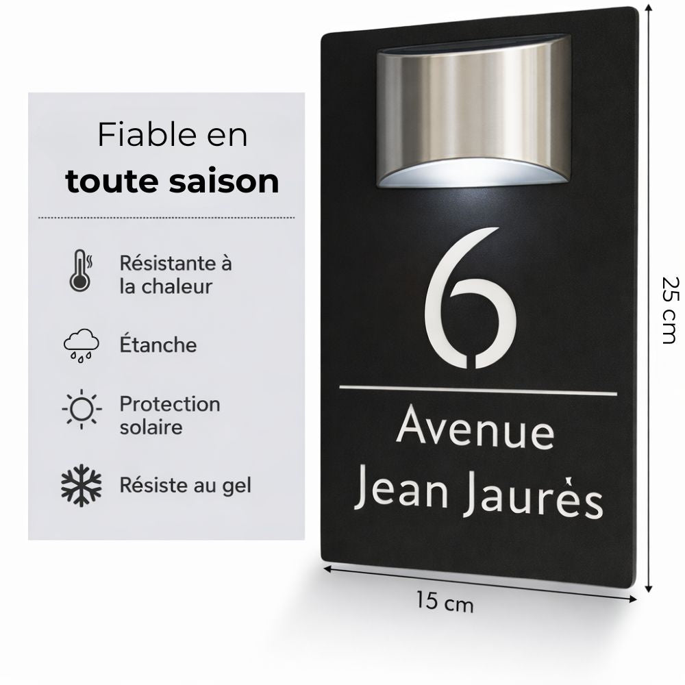 Plaque personnalisée